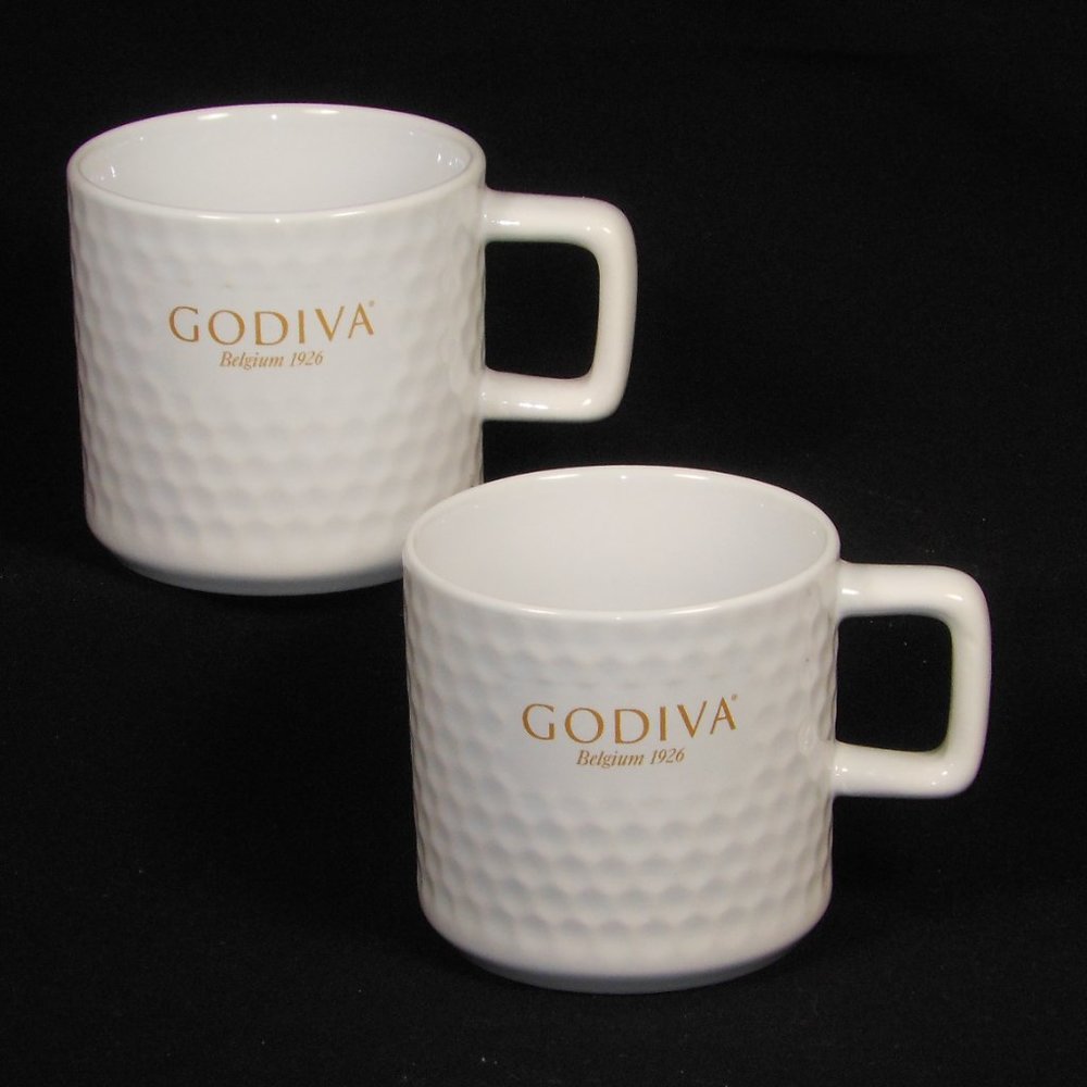 A pair of GODIVA Belgium 1926 coffee mugs